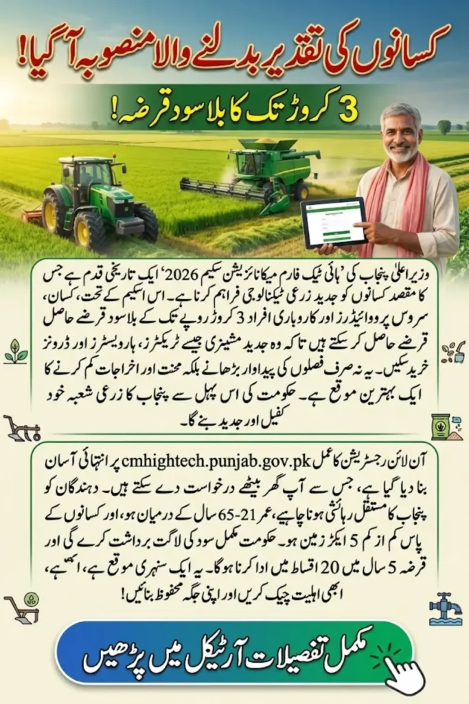 cmhightech.punjab.gov.pk Portal: How Farmers Can Register Online In 2026 Step-by-Step Method