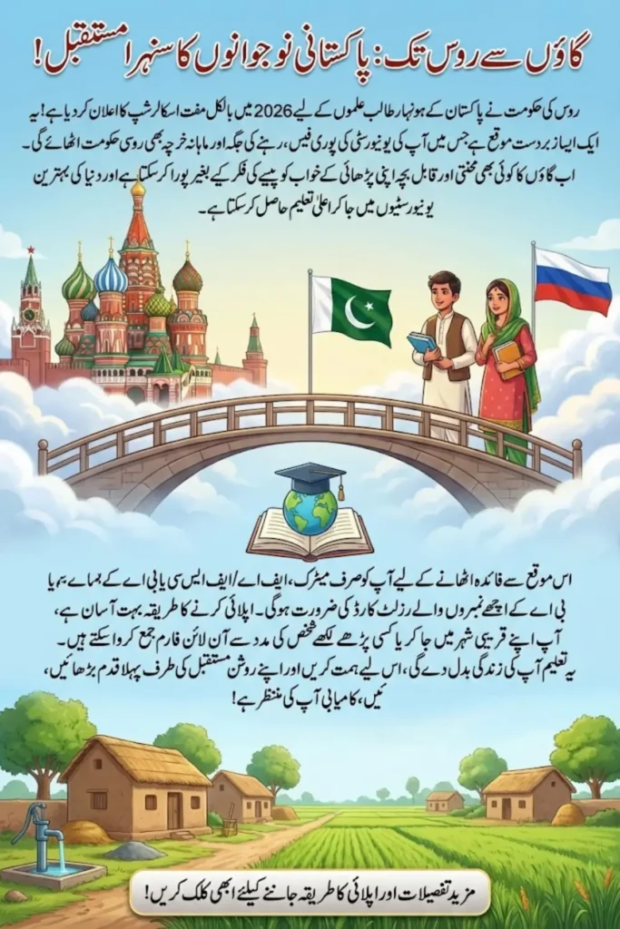 Pak-Russia Scholarship Announced In 2026: Know Eligibility, Required Documents, And Registration Details